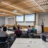 Faculty listening to Vice Provost for Academic Personnel